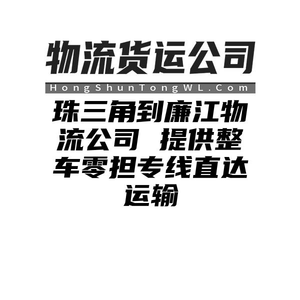 珠三角到廉江物流公司 提供整车零担专线直达运输