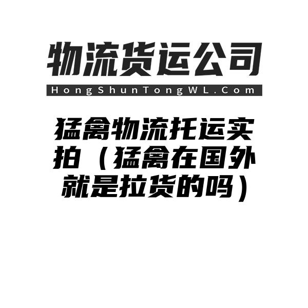 猛禽物流托运实拍（猛禽在国外就是拉货的吗）