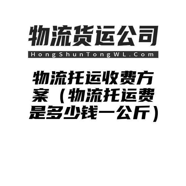 物流托运收费方案（物流托运费是多少钱一公斤）